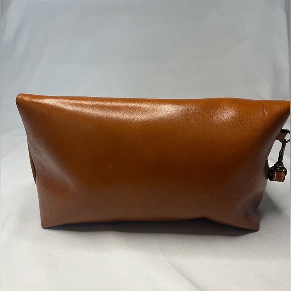 Patricia Nash Valerie Fold-over Leather Clutch Wristlet - Tan - Picture 3 of 6